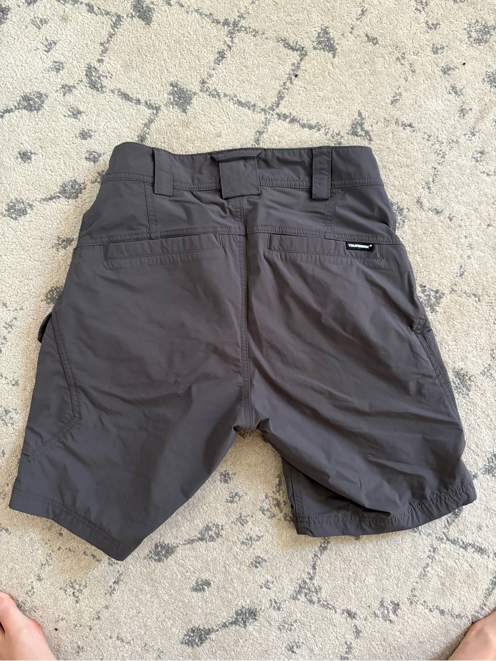TRUEWERK Women’s Gray T1 Shorts - Picture 2 of 3